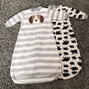Two carters size medium sleep sacks